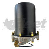 065647WL-G, Model 9 air dryer, 4 line air dryer, 5000457 drop in line, 065647, 065647X, 65647X, 060-065647, Holset QE compressor air dryer, 12V 75W air dryer, 5-stage desiccant air dryer, transit fleet air dryer, commercial truck air dryer
