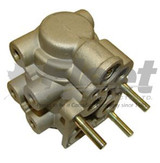 287411-G E-7 dual circuit foot valve for heavy-duty trucks and buses, firewall mounted with 1/2" and 1/4" NPT ports