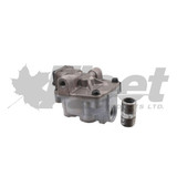 kn30300-g emergency relay valve for pre-121 trailers, charging valve, 1/4" delivery ports, oem n4301aa, haldex air brake part