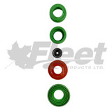 fpkmaxxus wabco maxxus maxx 22 caliper major repair kit with pins bushings seals adjuster cover and grease
