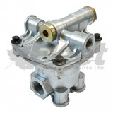 Sealco 110205-G relay emergency valve, charging-style 4-port ratio valve, 3/8" control and supply, 3/4" reservoir, 4.5 PSI crack pressure replacement for heavy-duty trailers.