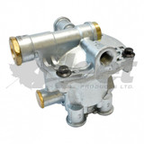 Sealco 110205-G relay emergency valve, charging-style 4-port ratio valve, 3/8" control and supply, 3/4" reservoir, 4.5 PSI crack pressure replacement for heavy-duty trailers.