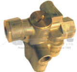 Sealco 110800-G spring brake control valve, 4-port air brake valve with relay feature for tandem/tridem trailers, FMVSS 121 compliant.