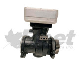9111530140X reman Cummins ISB air compressor SS318 85MM with M27 STOR ports, 18.7 CFM output, OEM-fit for 6.7L applications. 4933559, 5286960, 9111530140, 9111530147, 5301082, 702381AT
