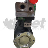 9115160100X reman WABCO SS636 twin cylinder air compressor 75MM for Cummins ISL. Replaces 4945947, 4945948, 5254292, 5272391, 5272392, 5286661, 5286681, 5286682, 5298013