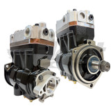 LK4935 twin cylinder air compressor for Iveco Tector and Crossway Iveco 504353253, 504055169, 504066638, 504079461, 504079463, 5001860681, 5001860839, 5006028509, K002123, K002121, LK4935, K022265N00, 41211340,* LK4936*