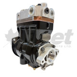 LK4935 twin cylinder air compressor for Iveco Tector and Crossway Iveco 504353253, 504055169, 504066638, 504079461, 504079463, 5001860681, 5001860839, 5006028509, K002123, K002121, LK4935, K022265N00, 41211340,* LK4936*