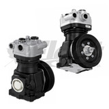 4111415520 WABCO  single cylinder 75mm air compressor for Kenworth Peterbilt Volvo Mack trucks base mounted compressor with pulley