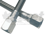 TY060 60 inch steel braided compressor discharge line with PTFE tube and 7/8-14 SAE female ends for trucks