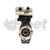 9115150210X Wabco 85 mm twin Cummins air compressor for ISX, ISX12 and QSX engines with 636 cc 9115150210, 2870020, 2870020NX, 2870021, 2870021NX, 2870021RX