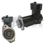 9111545090X Wabco 75 mm Cummins ISB air compressor with extended flange-sideways head 9111545090, 9111545097, 9111545200, 9111545207, 9119050113,  5287074, 4946290, 3976352, 3966512, 3955096