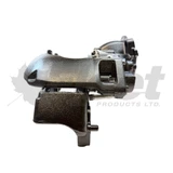 Meritor EX225L Left-Hand 4° Air Disc Brake Caliper with Carrier Meritor: EX225L235XX000, EX225L265XX000 (12° Spring Brake mount with Windows) | Volvo: 23675019, 23582848, 23582844 | ATC: ATC-AD30-456