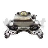 Meritor EX225L Right-Hand Air Disc Brake Caliper with Carrier Meritor: EX225L236XX000, EX225L266XX000 (12° Spring Brake mount with Windows) | Volvo: 23675020, 23582850, 23582846 | ATC: ATC-AD30-455
