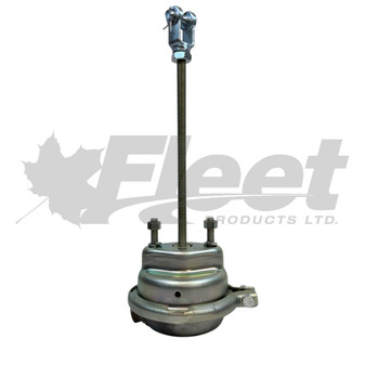 1200SC type 12 service brake chamber for heavy-duty trucks, 1.75" stroke, 12" push rod, steel housing, orange alert indicator