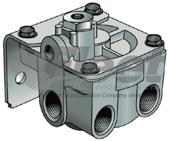 kn28071-g relay valve with anti-compounding for tractor trailer air brake systems, dual 1/2 npt ports, oem fitment
