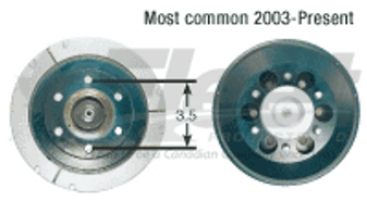 1090-09500-01X Kysor 9" K-26 rear air fan clutch with 2.56" pilot and dual 3.5" bolt circles, Auto Lock fail-safe feature