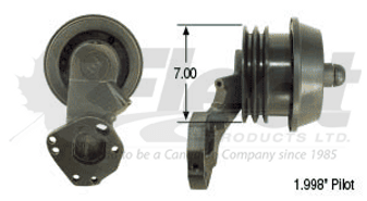 104750X FD-3 Fan Clutch remanufactured for Cummins, Freightliner, Ford. Dual serpentine belt, 2” pilot, 3/8"-24 UN stud thread