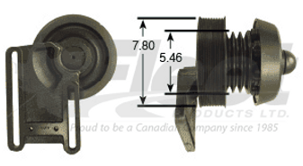 109398X FD-L fan clutch with 2.56" pilot and 7.80"/5.46" pulley, Detroit Diesel, spring-engaged, remanufactured unit