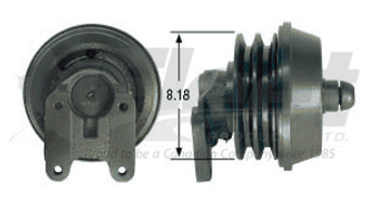 288615X FD-1 fan clutch remanufactured unit for medium trucks, spring-engaged with 8.18” pulley and 3.5” bolt circle