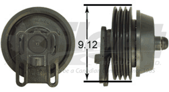 288633X FD-1 fan clutch reman, 9.12" pulley, 2.051" pilot, fits Volvo and heavy-duty truck platforms