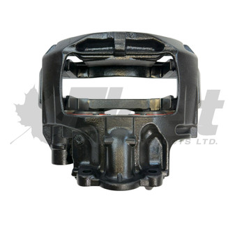 Bendix ADB22 left-hand remanufactured air disc brake caliper with 0 degree carrier for SAF-Holland SK7 trailer axles