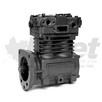 107917X TF-550 CAT air brake compressor with spline shaft, flange mount, left/top discharge for 3406B and 3176 Caterpillar engines