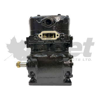 Reman TF-500 Pulley Drive Compressor, flange mount, water-cooled, for heavy trucks and commercial vehicles.