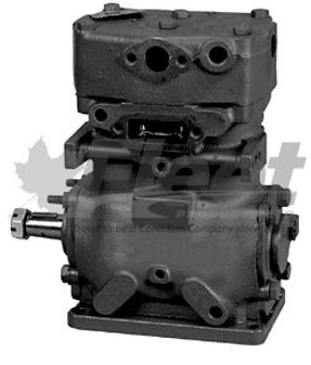 286591X TF-501 base mount air compressor, right inlet/outlet, flange discharge, 12 CFM, remanufactured for trucks