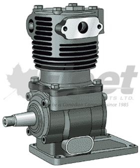 KN7020X EL740 Pulley Drive Air Brake Compressor for heavy truck air brake systems