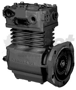 107813X TF-750 Detroit Compressor, left inlet, water/air cooled, flange mount, fits Detroit Diesel 60-Series