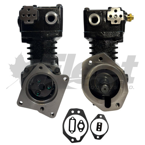 (107981X TF-550 CAT Compressor, remanufactured, flange mount, air brake compressor, for Caterpillar engines 3116, 3406B, and 3176) 107981, 107980, 4P0596, 4P2419, 4P3956, 4P5435, 65273, OR3391