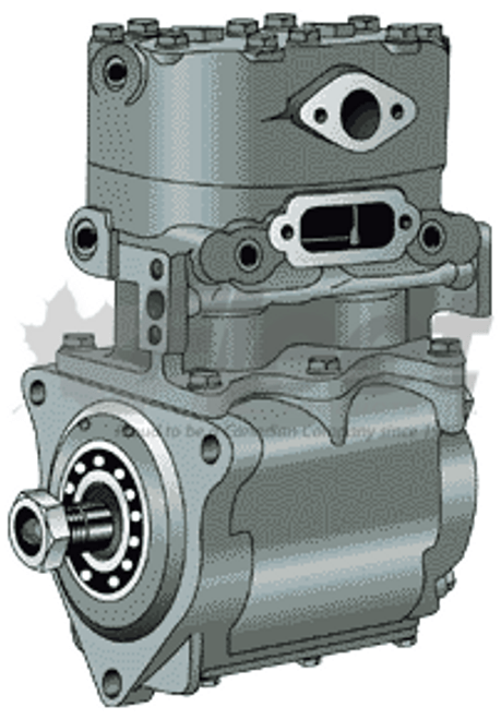 TF-500 Mack Compressor, Reman, Water Cooled, 43 lbs, Air Brake System, Mack V8 TF-500 Mack Compressor, Reman, Water Cooled, 43 lbs, Air Brake System, Mack V8