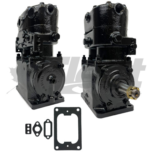 289350X TF-700 pulley drive compressor, water cooled, 4-hole base mount, left inlet, heavy truck brake system