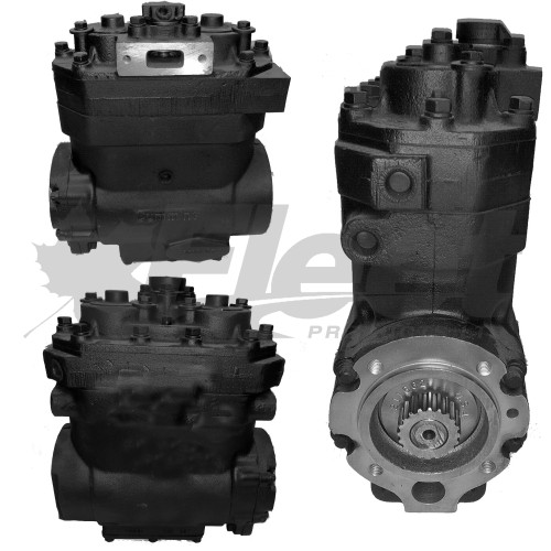 CUMMINS COMPRESSOR 3558027X, 18.7 CFM, Water Cooled, Gear Driven, Air Brake Compressor 3048680X