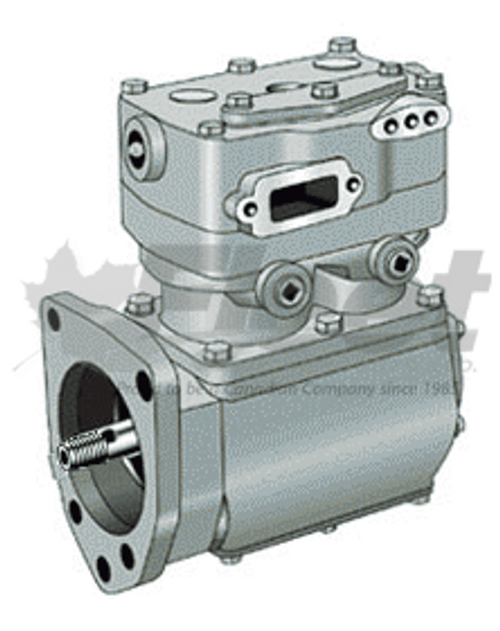 Reman EL1300 CAT Compressor, flange mount, gear drive, water cooled, for Caterpillar 3406E engine applications.