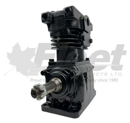 KN7040X EL740 Pulley Drive Compressor - Gear-driven, water-cooled air brake compressor for EL740, N7602, Navistar (R9557040, 295435C91, 398568C91, 398568C92, 861448R91)