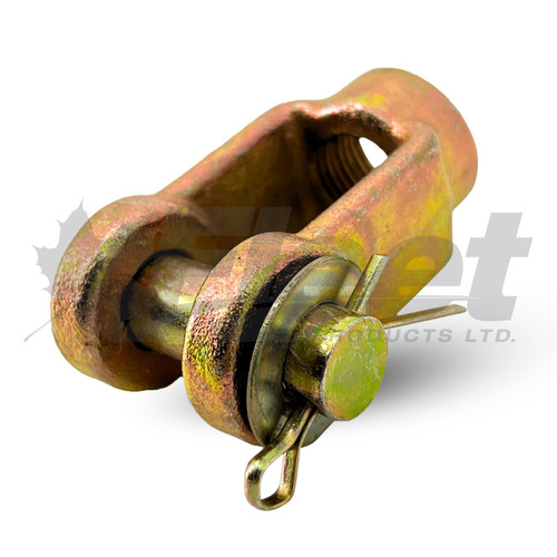 228798 clevis assembly for brake chamber, 5/8" thread, 5/8" pin, steel zinc-plated, commercial vehicle fitment