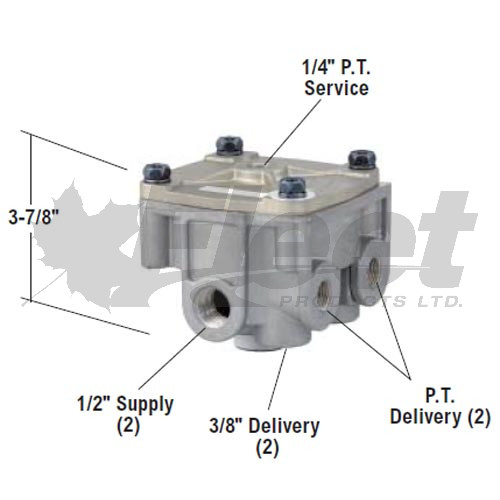 103009-g relay valve for heavy-duty truck air brake systems, 12-port, 4.0 psi crack, horizontal mount,103009-G | OE: 103009, 065476 | Automann: 170.103009 103009-g relay valve for heavy-duty truck air brake systems, 12-port, 4.0 psi crack, horizontal mount,103009-G | OE: 103009, 065476 | Automann: 170.103009