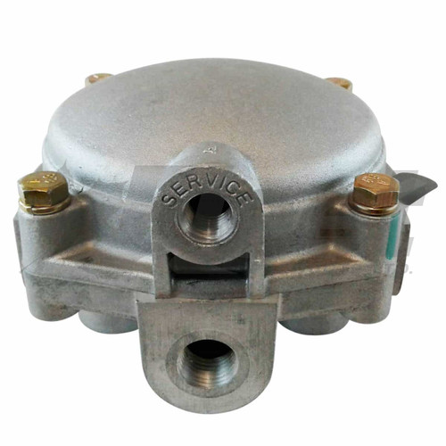 279952-g relay valve r-6 style for truck and trailer rear axle, 3/4 and 3/8 npt ports, 2 psi crack pressure, haldex a103600