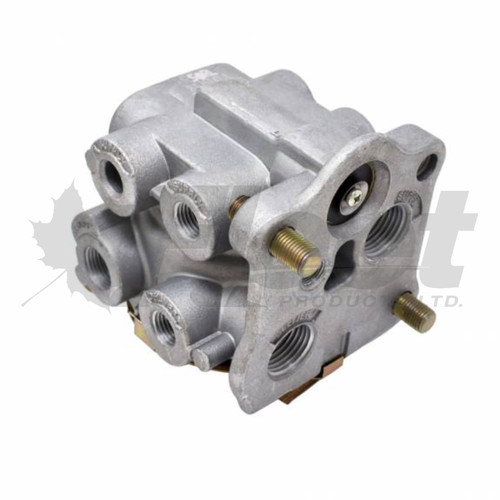 279950-G E-5 single circuit foot valve for heavy-duty trucks and buses, firewall mounted, 1/2" and 1/4" NPT ports