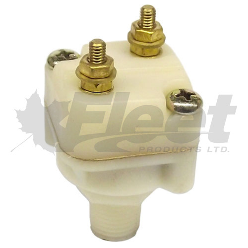 228600-G stop light switch, SL-4 style, 3- 5 PSI actuation, 1/4" NPT, two-terminal, replacement for Bendix 228600 air brake switch.