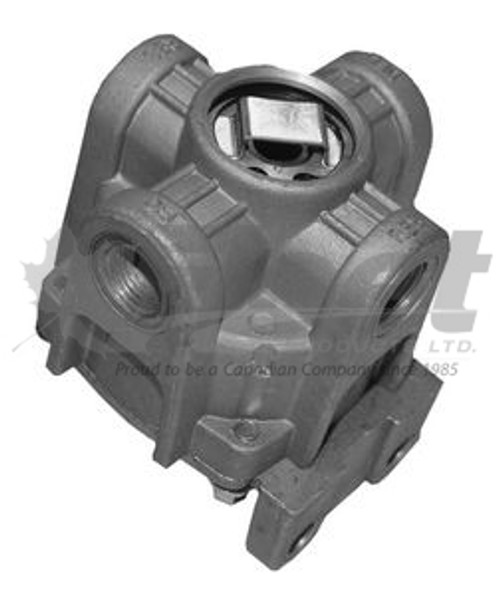kn28500-g rg-2 relay valve for tractor and trailer air brakes, 3/8 inch ports, 5.6 psi cracking pressure, compact fast-acting