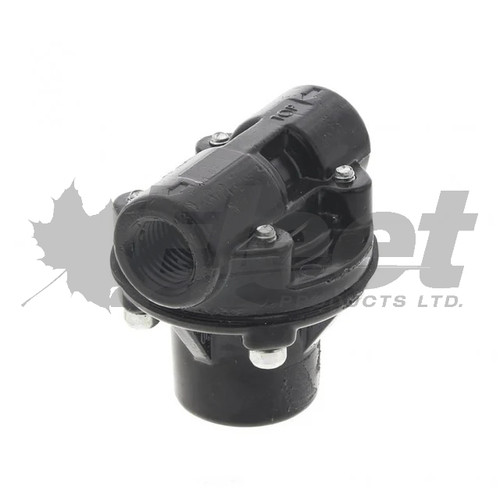 kn31010-g pressure protection valve for truck and trailer air systems, 1/4" npt ports, 95 psi opening, inline mounting