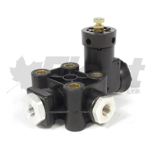 kn27000-g plastic leveling valve with linkage for air suspension, 1/4 npt ports, KN27000, 4640024430, 90555105, 90554241, N20404BE, E4350, E-4350, R304350, R308929A, 334-750, LV27000, N20404B, N20404BC, N20404BD, N20404BK, N20404BW