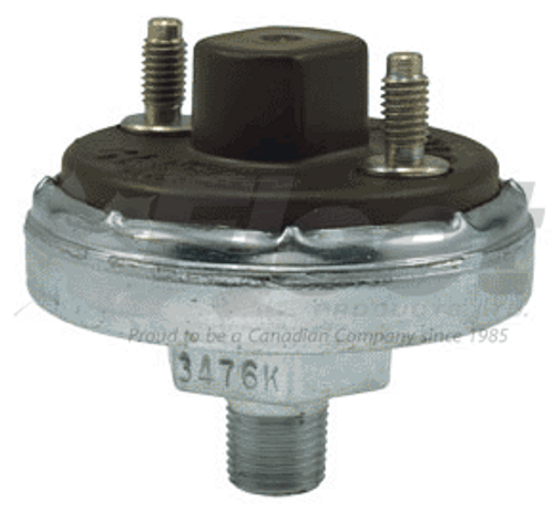 BE13241-G pneumatic low pressure switch, 66 PSI actuation, 12/24V, 1/8-27 NPT thread, for Freightliner, Mack, Volvo, Bendix, and Haldex brake systems.