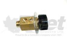 90054088-G manual dump valve for truck suspension, 2-way self-relieving air valve, 1/8" NPT ports, FMVSS compliant