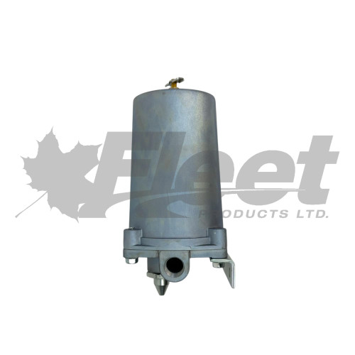 A72420-G alcohol evaporator with 40 oz capacity, NPT ports, clamp bracket, Caterpillar 2P2561, Dana P-66520, GMC 675614, Volvo 20422142, Oshkosh 25655AX, Navistar 533571C91, Paccar K383-1, Mack 106QE3135, Ryder U55 A72420, Hitachi 4022236
