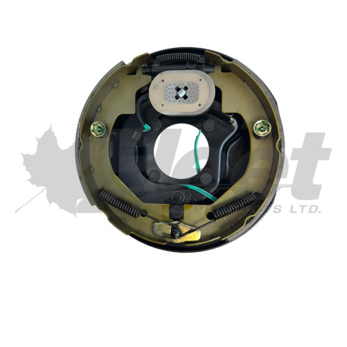 FP12-1014 10x2-1/4 right hand electric brake assembly for 3.5K trailer axle, QAI & CSA certified with 4-bolt flange K23-027-00, 23-27, K23-27 FP12-1014 10x2-1/4 right hand electric brake assembly for 3.5K trailer axle, QAI & CSA certified with 4-bolt flange K23-027-00, 23-27, K23-27