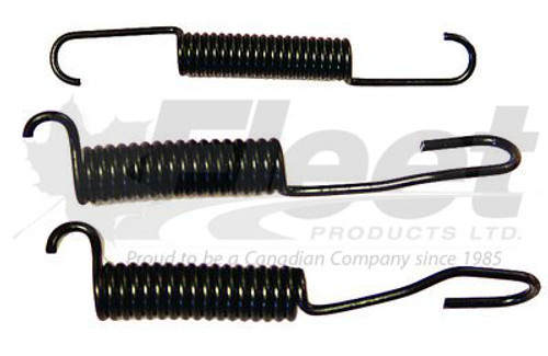 FP71-363 brake spring kit for 10" x 2-1/4" and 12" x 2" Dexter electric brakes. Includes retractor, hold down, adjuster, and magnet springs.