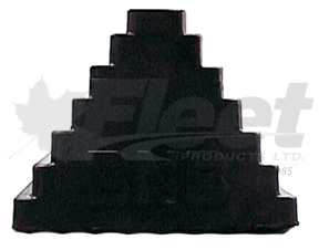 WC-2 wheel chock for truck and trailer, 9.0 lbs, heavy-duty tire block for parking and loading restraint